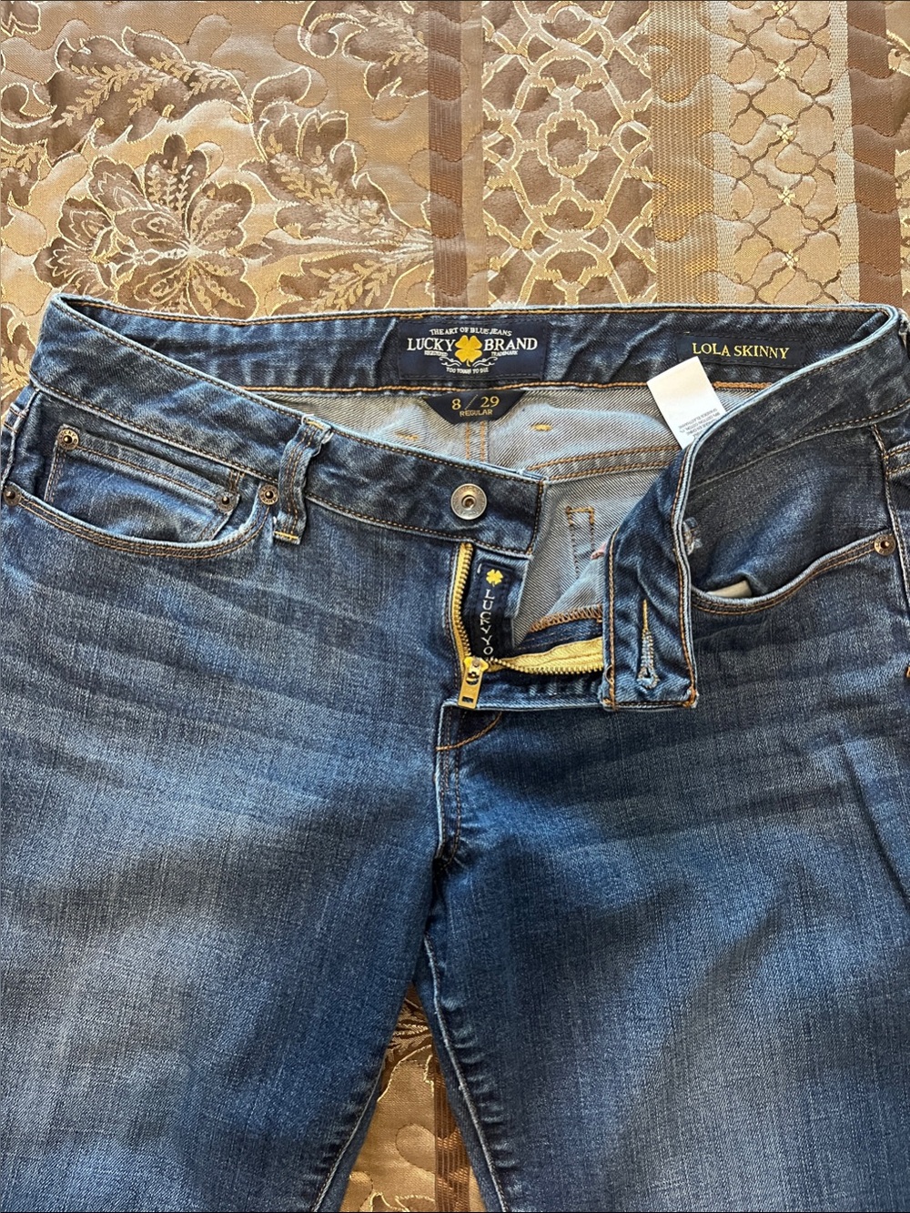 Lucky Brand Lola Skinny Jeans in Blue Denim